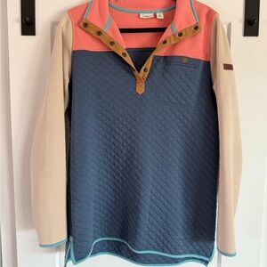 Colorblock Quilted Pullover